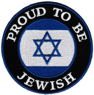 Proud To Be Jewish Embroidered Patch Israel Flag Iron On Star of David Biker Emblem Clothing