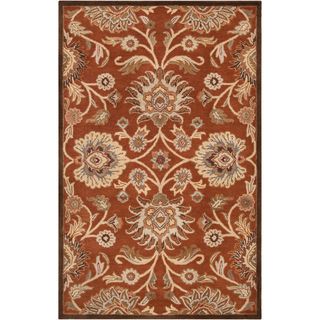 Hand tufted Rufus Orange Wool Rug (2' x 3') Accent Rugs