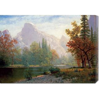 Albert Bierstadt 'Half Dome Yosemite' Stretched Canvas Art Canvas
