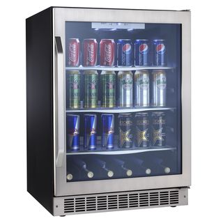 Silhouette Select Stainless Steel/ Black Beverage Center Refrigerators