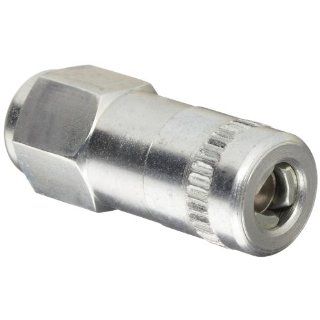 Alemite 6304 C Hydraulic Coupler, Standard Type, Provides Leakproof Connection with Hydraulic Fittings, 1/8" Female NPTF Hydraulic Hose Fittings