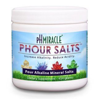 Young Phorever Phour Salts Powder By Ph Miracle Living and Dr. Robert O Young Provides Four Salt Minerals Sodium Bicarbonate, Magnesium Chloride, Potassium Bicarbonate, and Calcium Chloride Health & Personal Care