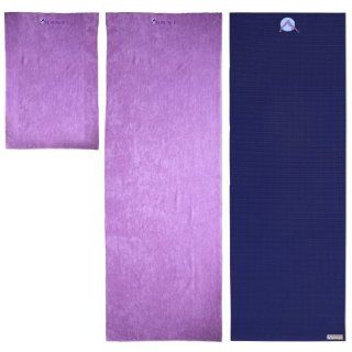 Aurorae's Slip Free Yoga Mat Towel. Great for Hot/Active Yoga. Eco Safe, Hygienic, Super Absorbent Multi purpose Lush Micro fiber material. Sport Size 30" x 20", Long Mat Size 72"x24", 9 New Beautiful Colors that will Match/Coordina