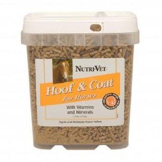 Equine Skin and Coat Supplement   Hoof & Coat Provides a Full Spectrum of Vitamins and Minerals That Help Maintain Healthy Coats and Strong Hoof Walls in Horses   3.75 Pounds   Made in USA  Horse Nutritional Supplements And Remedies 