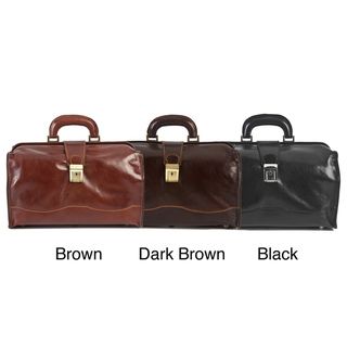 Alberto Bellucci Giotto Italian Leather Doctor Bag Purse Alberto Bellucci Leather Briefcases