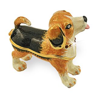 Objet d'art 'Our Other Dog' Cheech Beagle Trinket Box Collectible Figurines