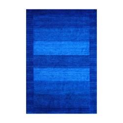Indo Hand knotted Tibetan Blue Wool Rug (4' x 6') 3x5   4x6 Rugs