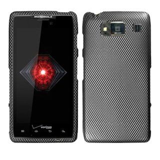 Carbon Fiber Grey Gray Hard Case Cover For Motorola Droid Razr Razor HD XT926 with Free Pouch Cell Phones & Accessories
