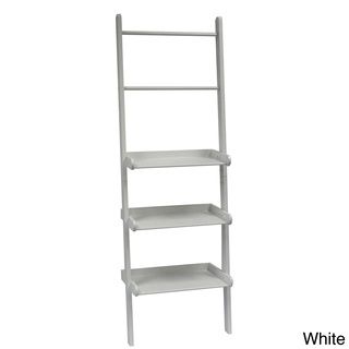 Ladder Shelf with Towel Bars Bathroom Shelving