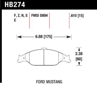 Hawk Performance HB274Z.610 Performance Ceramic Brake Pad Automotive