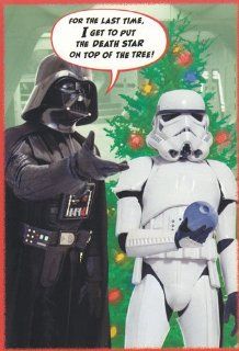 Greeting Card Christmas Star Wars "For the Last Time, I Get to Put the Death Star on Top of the Tree" Health & Personal Care