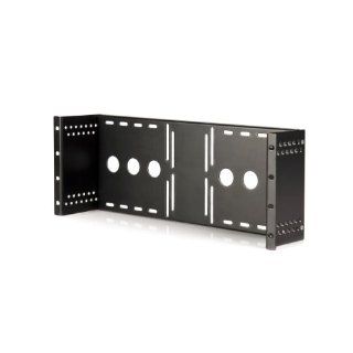StarTech Universal VESA LCD Monitor Mounting Bracket for 19 Inch Rack or Cabinet RKLCDBK (Black) Electronics