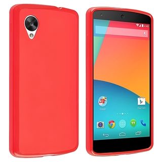 BasAcc Red Jelly TPU Rubber Case for LG Nexus 5 E980 BasAcc Cases & Holders