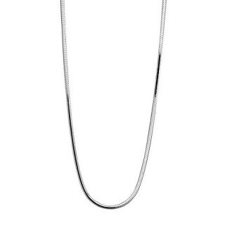 Simply Silver Sterling silver four sided mirror necklace chain