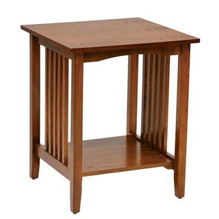 Sierra Mission Medium Oak Finish Side Table Office Star Products Coffee, Sofa & End Tables