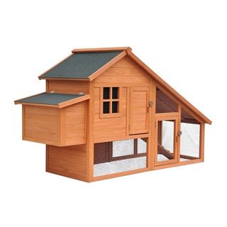 Merry Products Natural Stain Habitat Chicken Coop Other Pet Houses