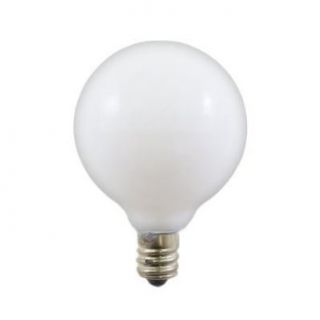 25G16.5 130V CS F   130 volt, 25 watt, G16.5 Globe Light Blub, Frosted   Incandescent Bulbs  