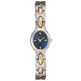 Bulova Women's 98T72 Two Tone Blue Dial Watch Bulova Watches