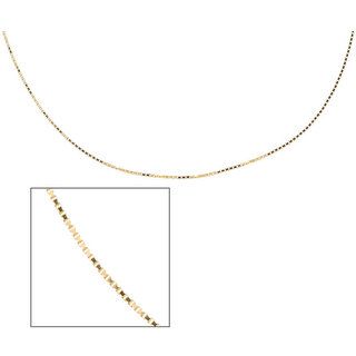 Sterling Essentials 14k Yellow Gold Venetian Box Chain Necklace Sterling Essentials Gold Necklaces