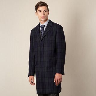 Hammond & Co. by Patrick Grant Designer grey suffolk check wool blend coat