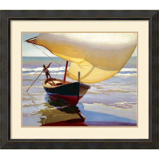 Arthur Grover Rider 'Fishing Boat, Spain' Framed Art Print 38 x 32 inch Prints