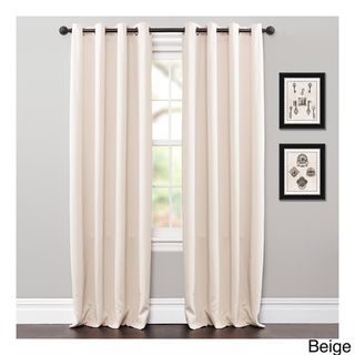 Lush Decor 84 inch Jamel Blackout Curtain Grommet Top Panel Pair Lush Decor Curtains