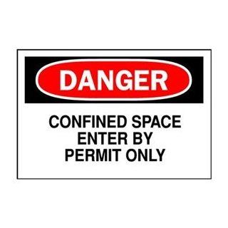 Danger Sign, 7 x 10In, R and BK/WHT, ENG Industrial Warning Signs