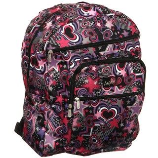 Angels 'Stars and Hearts' 17 inch Backpack Fabric Backpacks
