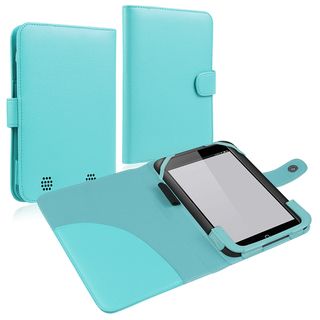BasAcc Light Blue Leather Case for Barnes & Noble Nook HD BasAcc Tablet PC Accessories