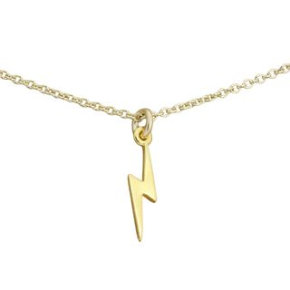 Dogeared Goldfill 'Strength and Power' Lightning Bolt Necklace Gold Over Silver Necklaces