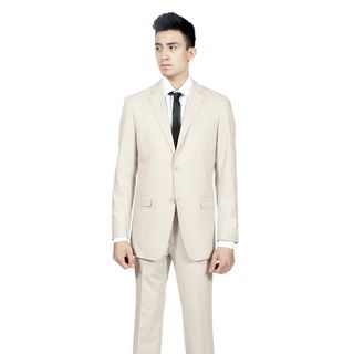 Ferrecci Men's Slim Fit Tan/ Bone 2 button Suit Ferrecci Suits