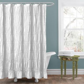 Lush Decor 'Emily' White Shower Curtain Lush Decor Shower Curtains