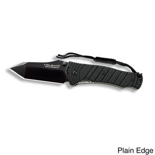 Ontario Knife Co Tanto Black Blade Stripe Grip Folding Knife Ontario Knife Co Lockback Knives