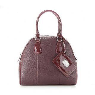 Versace Jeans Dark red purse charm kettle bag