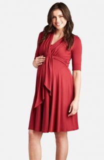 Maternal America Maternity Tie Front Dress