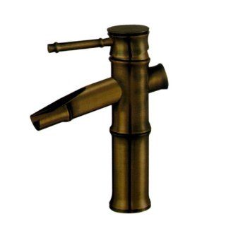 LightInTheBox Single Handle Centerset Bathroom Faucet for Vanity Sink, Antique Brass   Touch On Bathroom Sink Faucets  