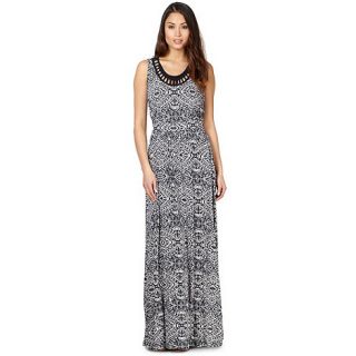 The Collection Navy aztec jersey maxi dress