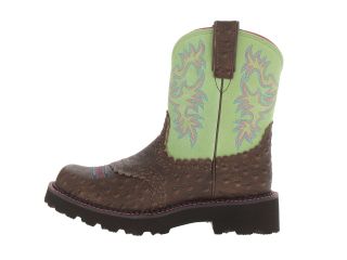Ariat Fatbaby Distressed Ostrich Print/Lime