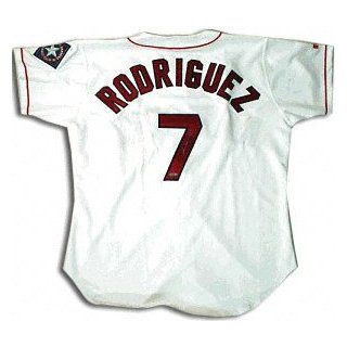 Ivan 'Pudge' Rodriguez Texas Rangers Autographed Jersey  Sports Related Collectibles  Sports & Outdoors