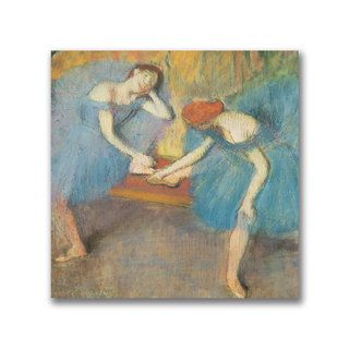 Edgar Degas 'Two Dancers at Rest' Canvas Art Trademark Fine Art Canvas