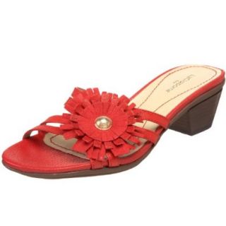 Liz Claiborne Women's Erlina Slide, Red, 10 M US Sandals Shoes
