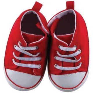 Luvable Friends Hi Top Shoes for Baby, Red, 6 12 Months Clothing