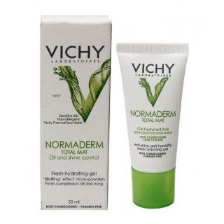 Vichy Normaderm Total Mat Oil and Shine Control Gel 30ml ;Proven results after 4 weeks* , Product of France 