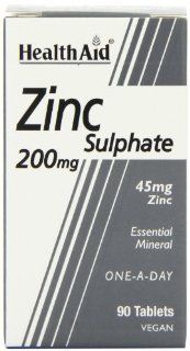 HealthAid Zinc Sulphate 200mg   90 Tablets Health & Personal Care
