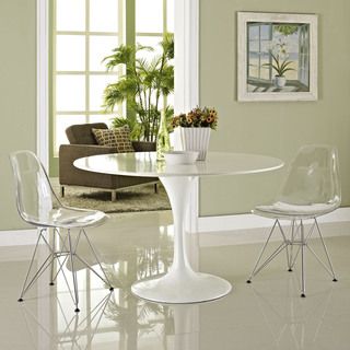 Clear Paris Side Chairs With Wire Base (set Of 2)