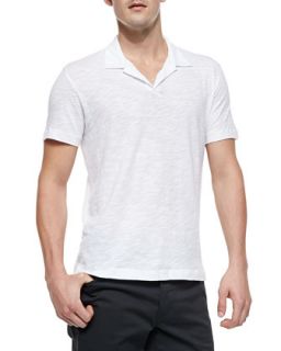 Mens Willem Cohesive Short Sleeve Polo, White   Theory   White (XL)