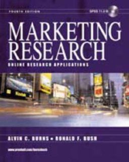 Marketing Research Online Research Applications Alvin C. Burns, Ronald F. Bush 9780130351357 Books