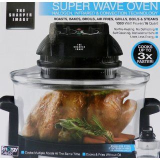 The Sharper Image 8217 Super Wave Oven Halogen, Infrared & Convection Tech 1300watt 16 Quart Kitchen & Dining