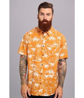 Rip Curl Balki S/S Shirt Mens Short Sleeve Button Up (Orange)