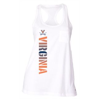 SOFFE Womens Virginia Cavaliers Pocket Racerback Tank Top   Size Small, White